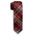 Red, White & Blue Capelle Collection Plaid Narrow Tie